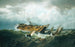 Scheepswrak voor de kust van Nantucket na een storm - William Bradford — weergave van het kunstwerk