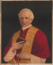 van Zijne Heiligheid de Paus Leo XIII - William Bruns — weergave van het kunstwerk