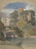 William Callow - Tour de César Château de Warwick — ingelijst kunstwerk aan de muur