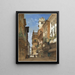 Corso Sant'Anastasia met het Palazzo Maffei in Verona - William Callow — ingelijst kunstwerk aan de muur
