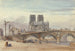 Notre-Dame de Paris - William Callow — weergave van het kunstwerk