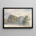 op de Wharfe, abdij van Bolton - William Callow — ingelijst kunstwerk aan de muur