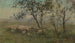 Een kudde schapen - William Charles Estall — weergave van het kunstwerk
