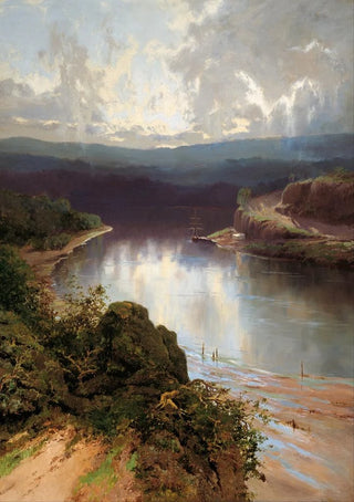 William Charles Piguenit - An Australian fjord.webp