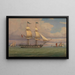 De Engelse bakstenen Norval voor de wind - William Clark — ingelijst kunstwerk aan de muur
