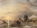 scène van ijs - William Collins — weergave van het kunstwerk