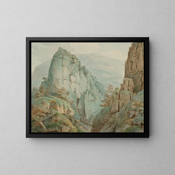 Church of Dovedale, Staffordshire - William Day — framed artwork on a wall