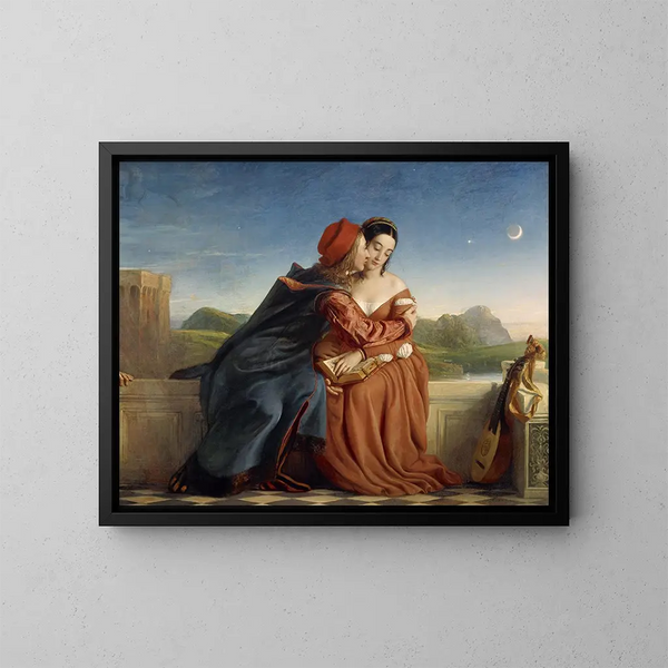 Francesca da Rimini - William Dyce — framed artwork on a wall