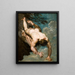 Manlius jeté du rocher - William Etty — ingelijst kunstwerk aan de muur