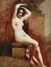 Academic Nude Sitting - William Etty — artwork view