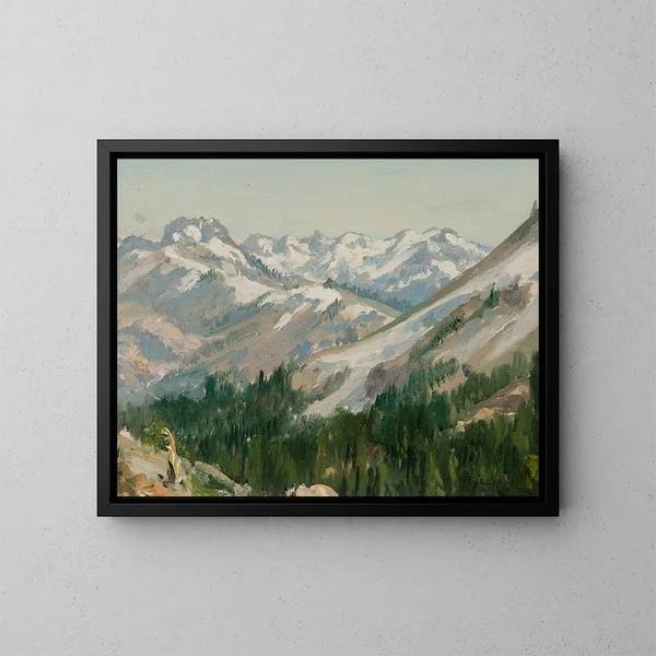 First Snow - William Franklin Jackson — framed artwork on a wall