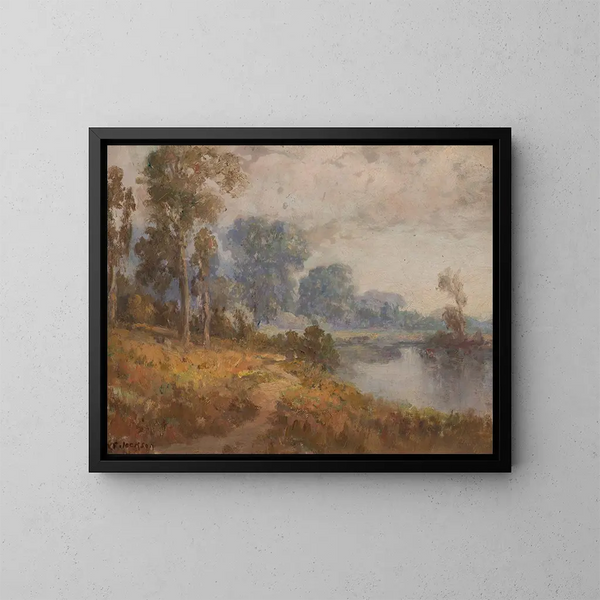 Rivière Sacramento - William Franklin Jackson — framed artwork on a wall