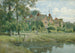 Oude huizen bij Cambridge - William Fraser Garden — weergave van het kunstwerk