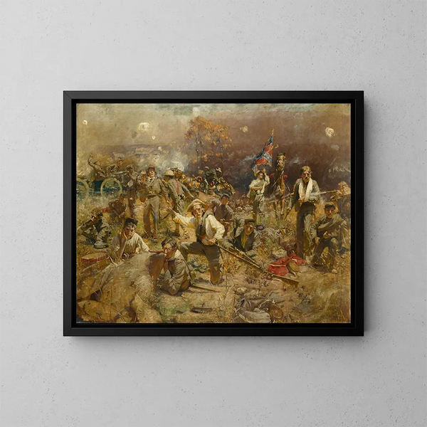 Glorious Fight - William Gilbert Gaul — framed artwork on a wall