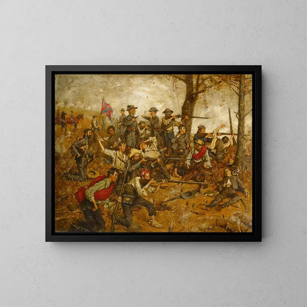 Tenir la ligne à tous les risques - William Gilbert Gaul — framed artwork on a wall