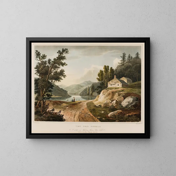 View near Fishkill - William Guy Wall — framed artwork on a wall