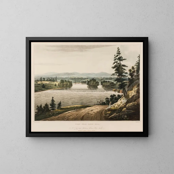 View near Sandy Hill - William Guy Wall — framed artwork on a wall