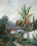 Tropisch landschap schilderij - William H. Hillard — weergave van het kunstwerk