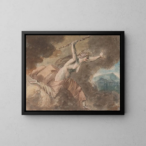 Desire of the House of Envy by Ovid, Book II, lines 760-796 - William Hamilton — framed artwork on a wall