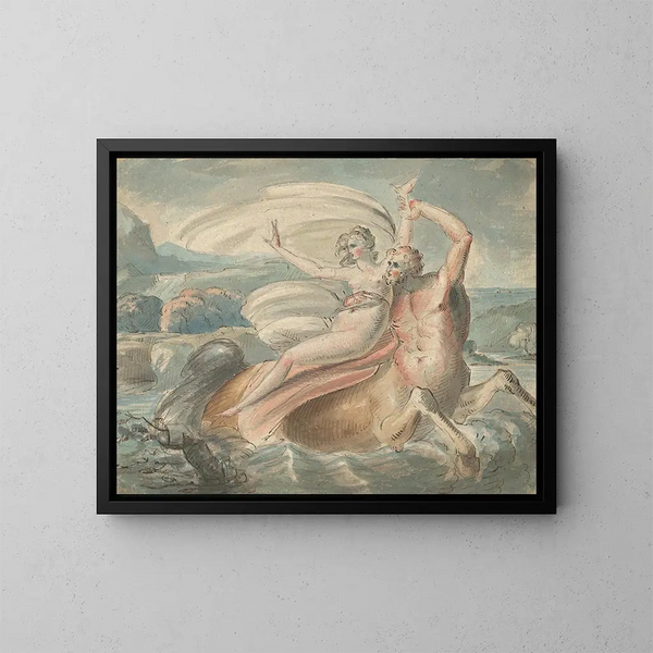 L'Enlèvement de Déjanire - William Hamilton — framed artwork on a wall
