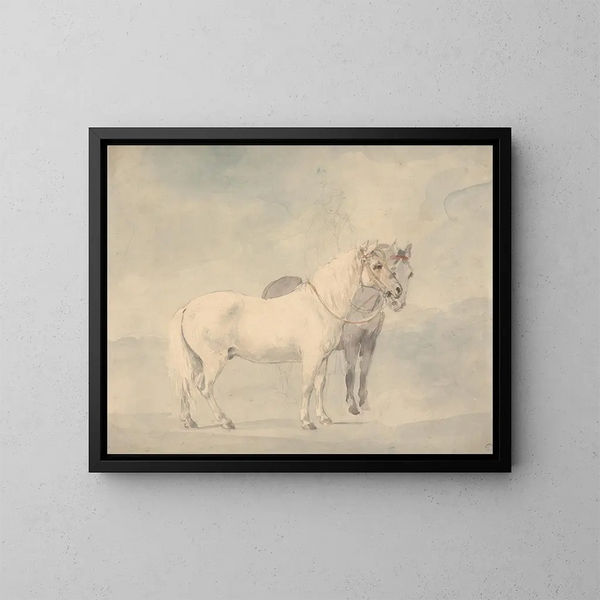 Les poneys de William Beckford - William Hamilton — framed artwork on a wall