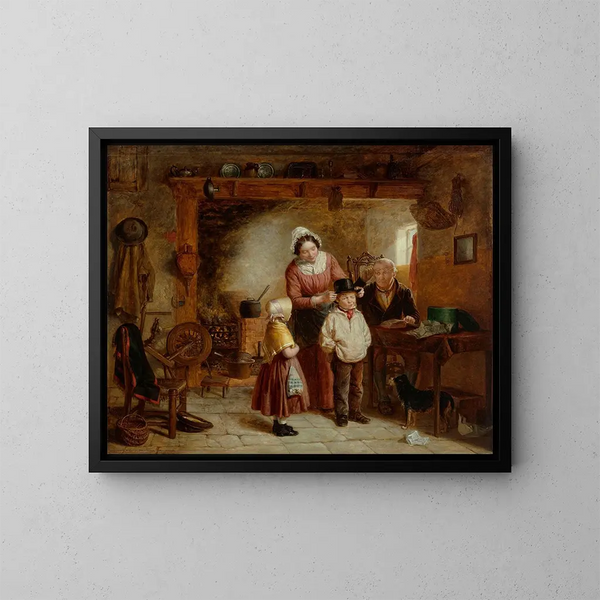 The New Hat - William Hemsley — framed artwork on a wall