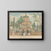 Het paviljoen van Cremorne - William Henry Brooke — ingelijst kunstwerk aan de muur
