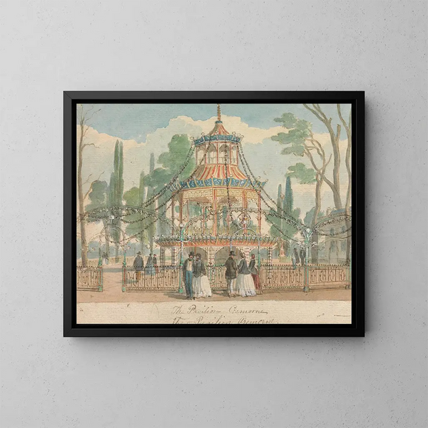 The Cremorne Pavilion - William Henry Brooke — framed artwork on a wall