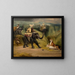Encounter with a tiger by chance during an elephant hunt in India - William Henry Florio Hutchinsson — framed artwork on a wall