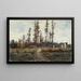 Landschap bij Barbizon Frankrijk - William Henry Hilliard — ingelijst kunstwerk aan de muur