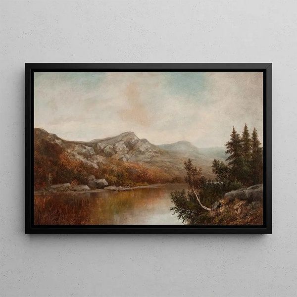 Landschap van New England - William Henry Hilliard — ingelijst kunstwerk aan de muur