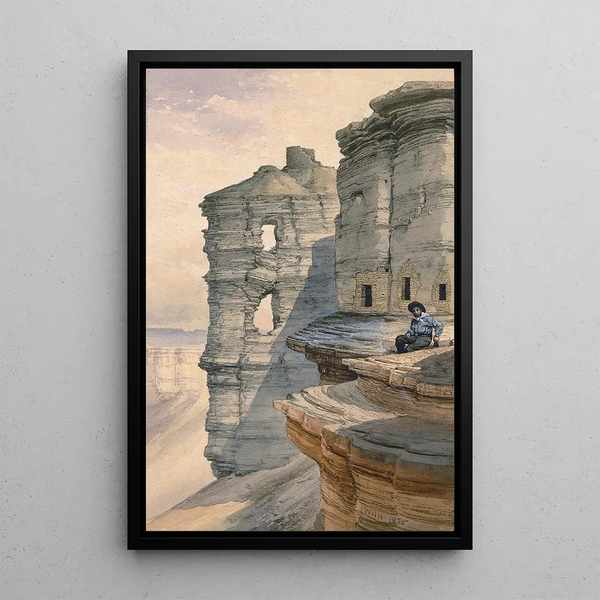 William Henry Holmes - Cliff Houses on the Rio Mancos Colorado (Case Conflict).webp