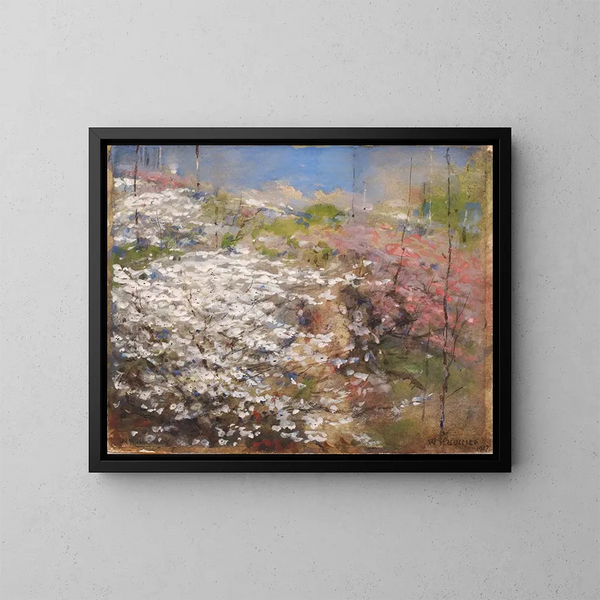 Flower Field Painting - William Henry Holmes — framed artwork on a wall