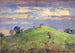 op de heuvel van de zonsondergang 1926 - William Henry Holmes — weergave van het kunstwerk