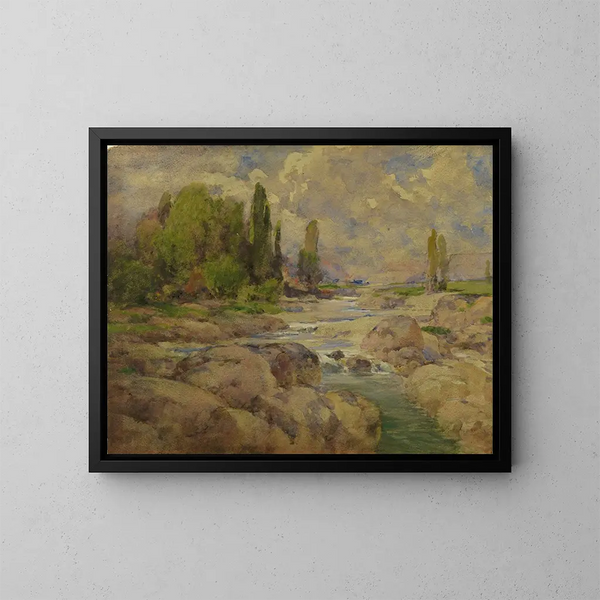 The Stream Normal Rock - William Henry Holmes — framed artwork on a wall