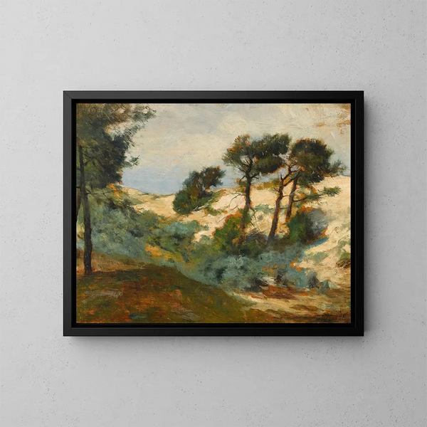 Dunes et pins broussailleux - William Henry Howe — framed artwork on a wall