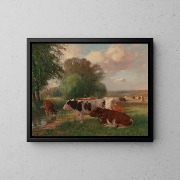 Out of the Heat - William Henry Howe — framed artwork on a wall