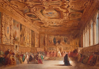 William Henry Lake Price - Sala del Senato Doges Palace Venice.webp