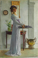 Frisse lavendel schilderij - William Henry Margetson — weergave van het kunstwerk