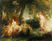 Vénus à la recherche de Cupidon surprend Diane - William Hilton — weergave van het kunstwerk
