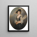 Portrait painting of Susanna Hoare, Countess of Ailesbury - William Hoare of Bath — framed artwork on a wall