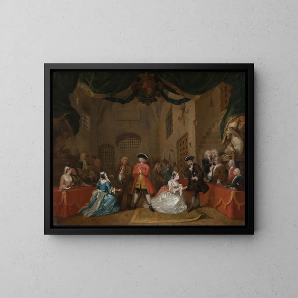 L'Opéra des gueux - William Hogarth — framed artwork on a wall