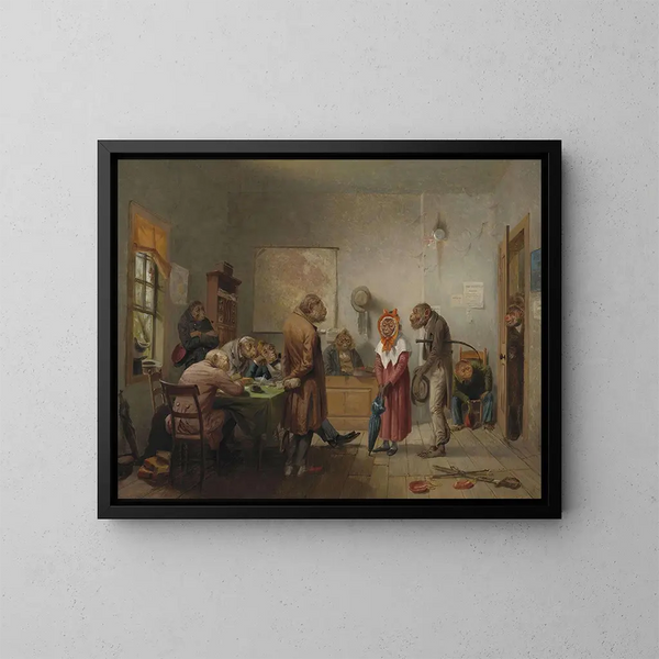 Divorce - William Holbrook Beard — framed artwork on a wall