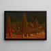 Piazza della Costituzione, Athènes de nuit - William Holman Hunt — ingelijst kunstwerk aan de muur