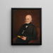 John Quincy Adams - William Hudson Jr — ingelijst kunstwerk aan de muur