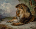 Luipaard slapend - William Huggins — weergave van het kunstwerk