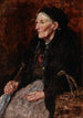 Oudere marktkoopman - William J. Forsyth — weergave van het kunstwerk