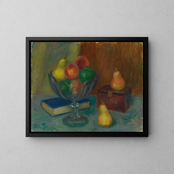 Natuurstudie met Japanse doos - William James Glackens — ingelijst kunstwerk aan de muur