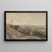 Cleeve Somerset with Bridgwater Bay in the distance - William James Müller — framed artwork on a wall