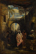 Marktplein scène - William James Müller — weergave van het kunstwerk